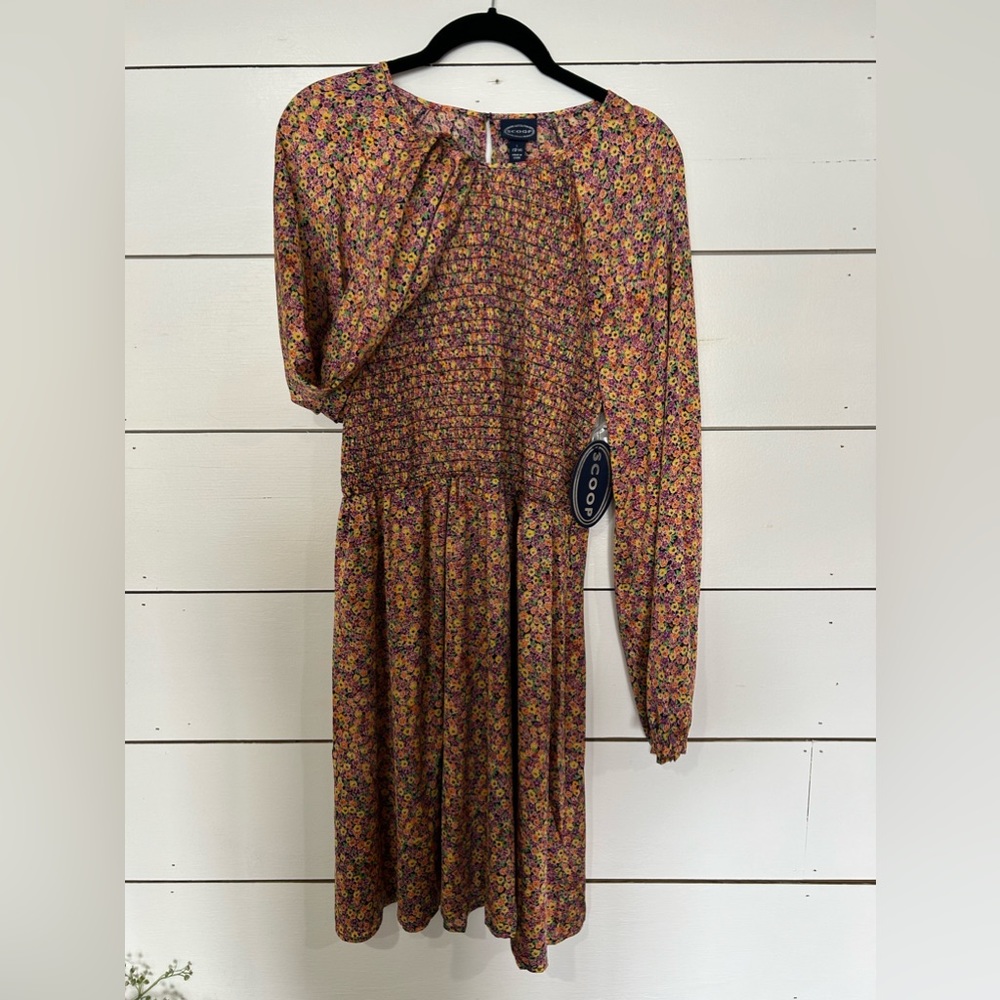 Scoop smocked dress